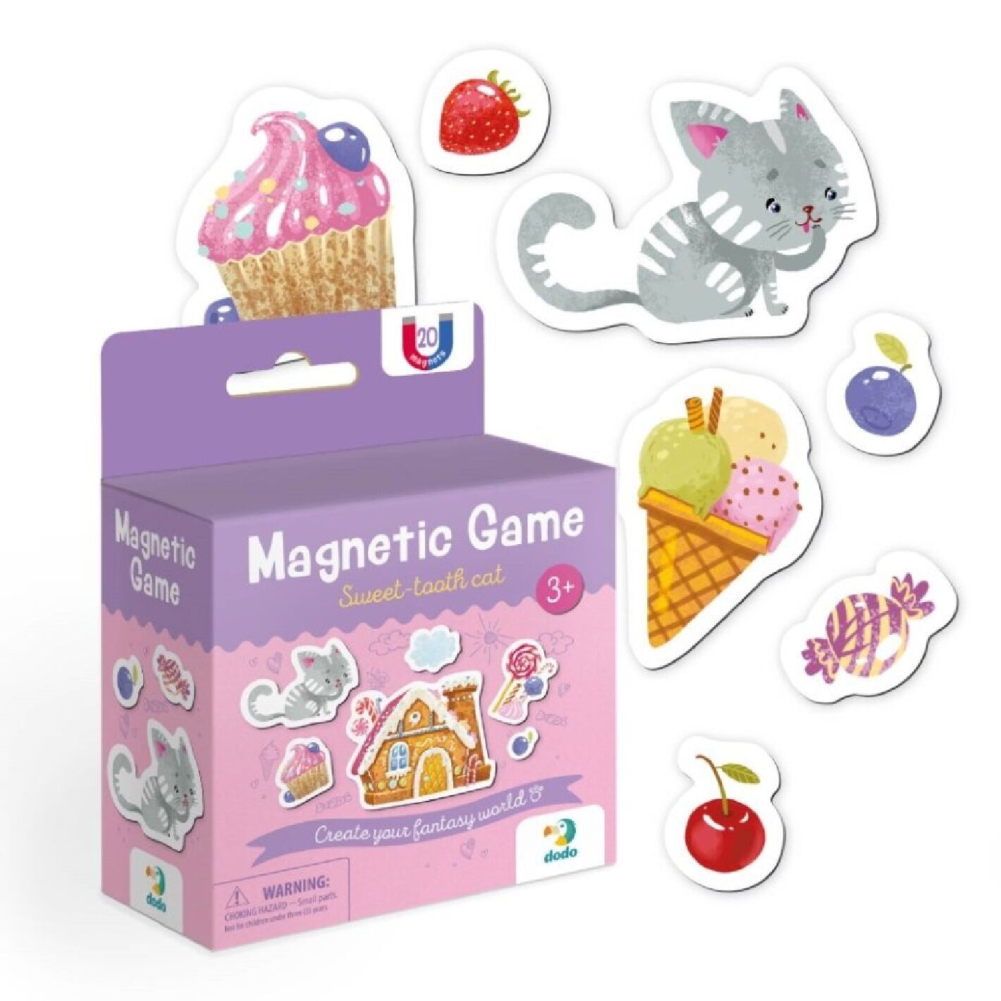 Gioco educativo "Gatto goloso magnetico"