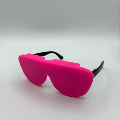 Custodia per occhiali Bright Pink in silicone medico riciclato, pieghevole e innovativo