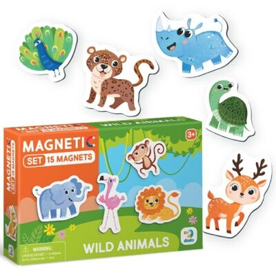 Juego educativo "Set magnético animales salvajes"