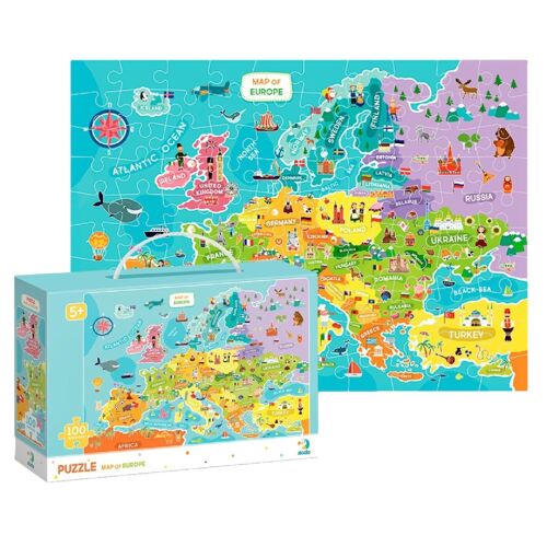 Puzzle Carte d'Europe 100 Pièces