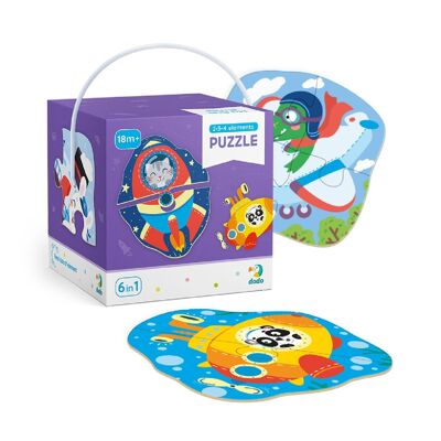 Puzzle Transporte 2/3/4 Piezas