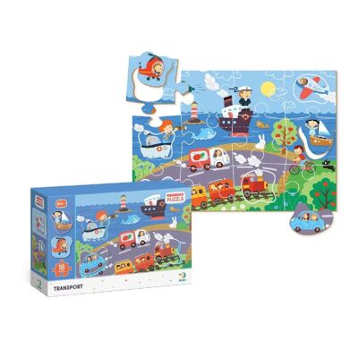 Puzzle Clasificador Transporte 18 Piezas