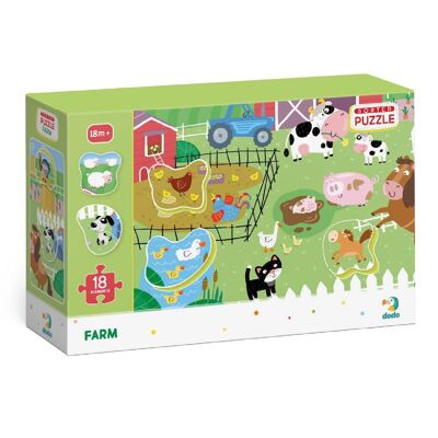 Puzzle „Going Out to the Farm“, 18 Teile
