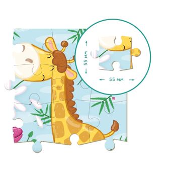 Puzzle Girafe 16 Pièces 3