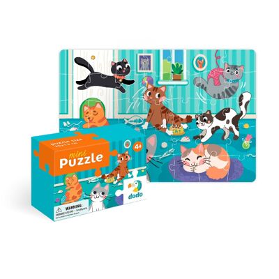 Mini Puzzle Gatos Locos 35 Piezas