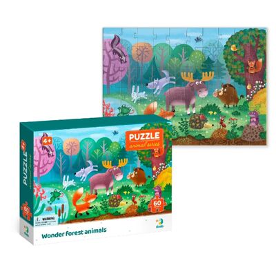 Puzzle Animali della Foresta 60 Pezzi