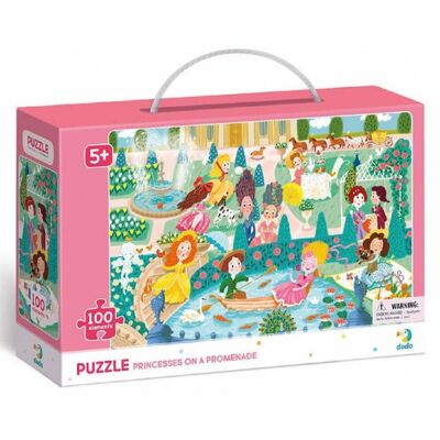 Puzzle Prinzessinnen auf einem Spaziergang 100 Teile