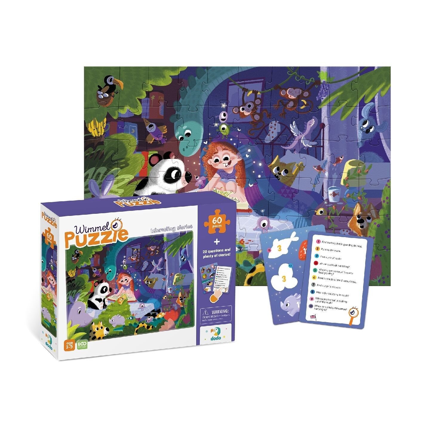 Wimmel Puzzle Storie Interessanti 60 Pezzi