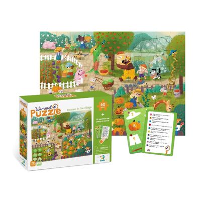 Wimmel Puzzle Summer In The Village 60 Pieces