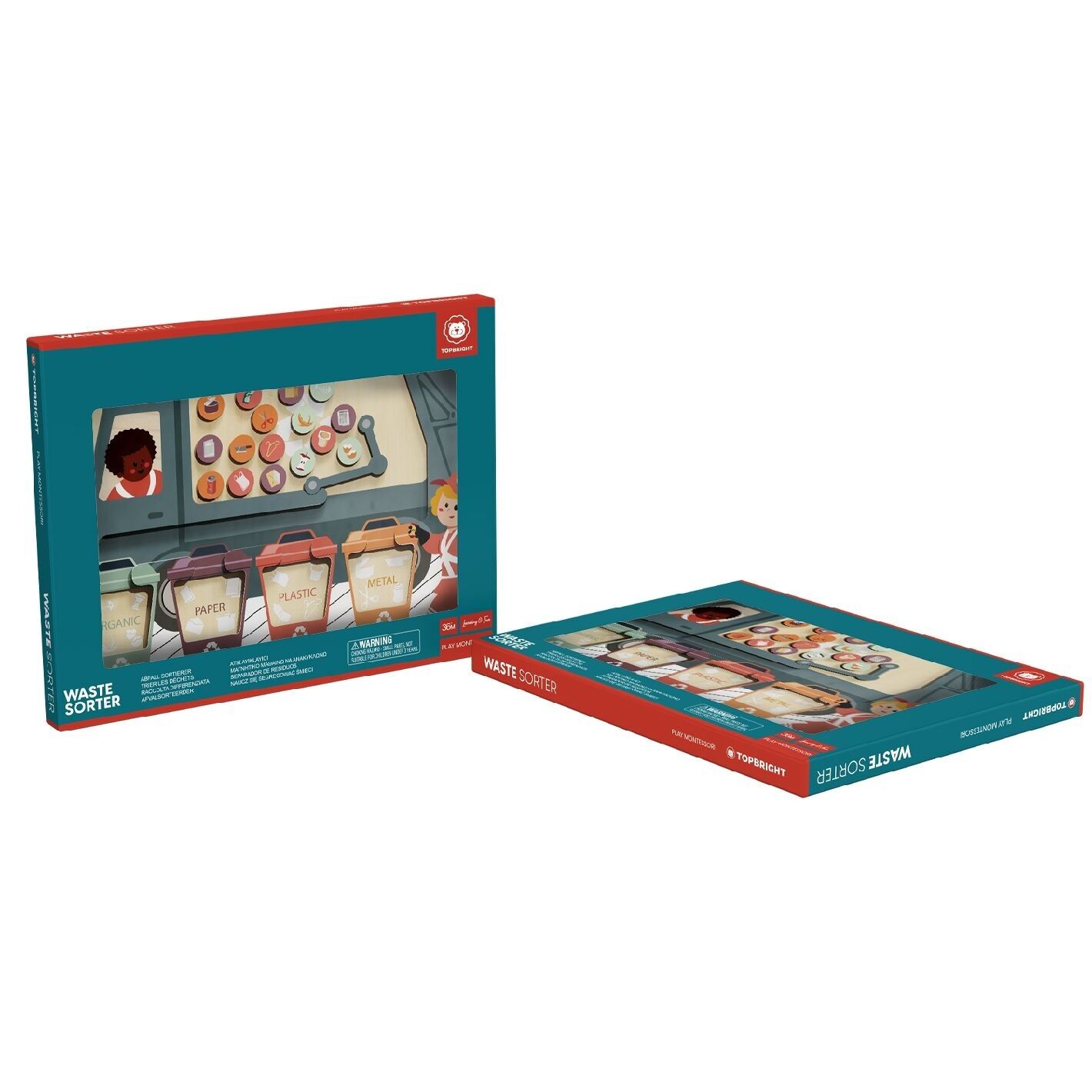 Gioco educativo per la raccolta dei rifiuti Topbright