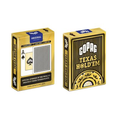 Juego de cartas Texas Hold'Em GOLD Negro