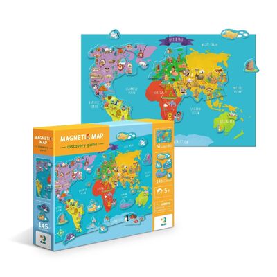 Magnetic Puzzle World Map