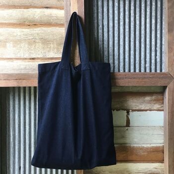 Cabas en denim brut