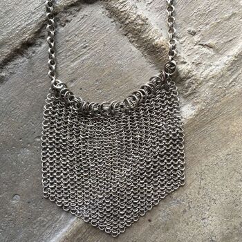Collier maille argent 2