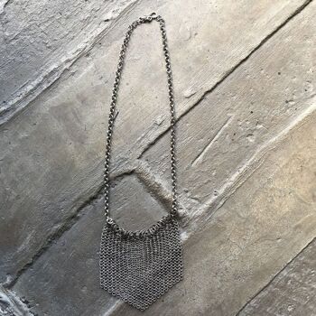Collier maille argent 3
