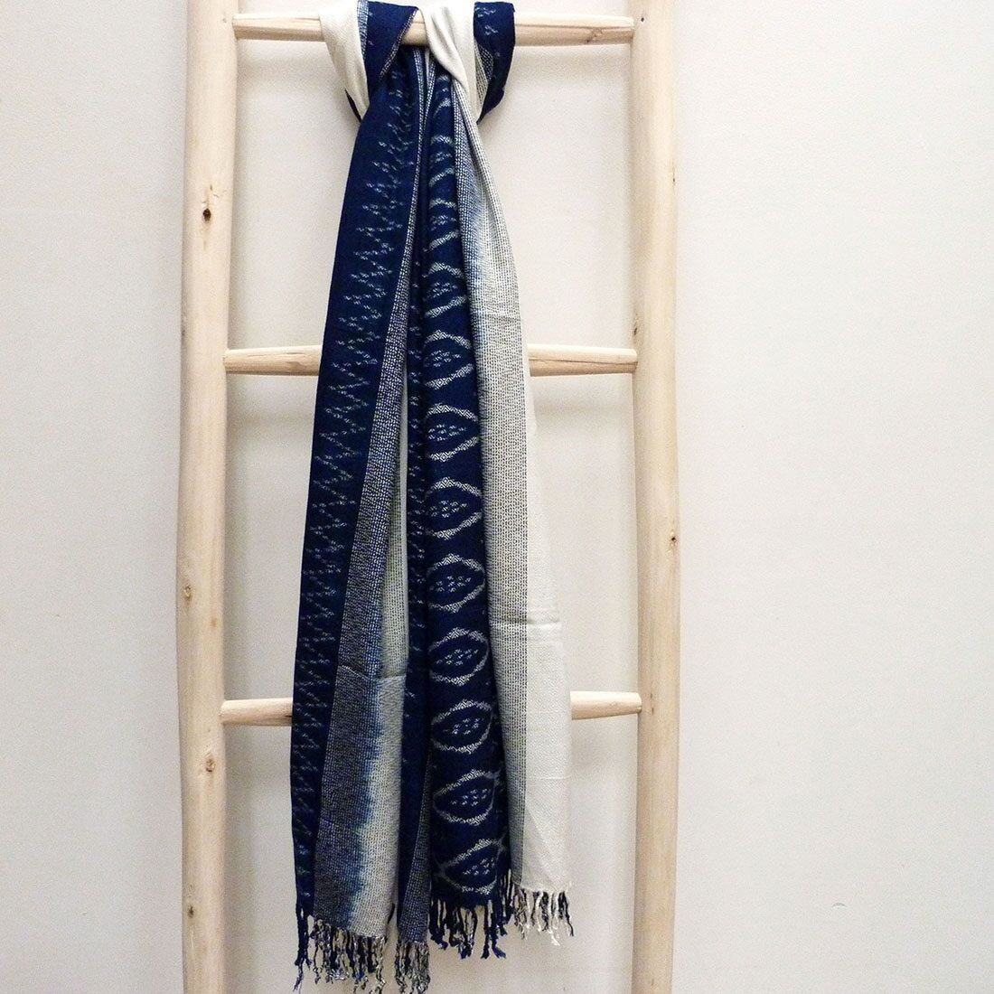 Indigo scarf XL n°9