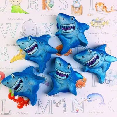 Badebombe „Blauer Hai“