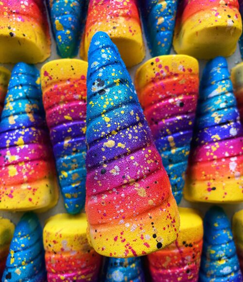 Rainbow Unicorn Horn Bath Bomb