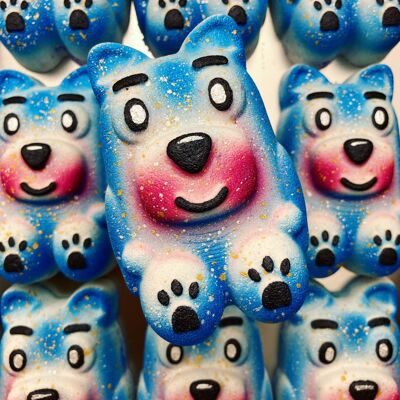 Woof Woof Bombe de bain pour chien Blue Boy