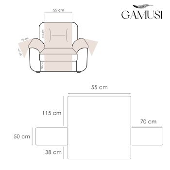 Housse de canapé imperméable et résistante aux taches Housses pour animaux de compagnie Housses de canapé / fauteuil inclinable Toutes les mesures 10