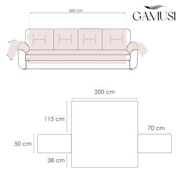 Housse de canapé imperméable et résistante aux taches Housses pour animaux de compagnie Housses de canapé / fauteuil inclinable Toutes les mesures 52