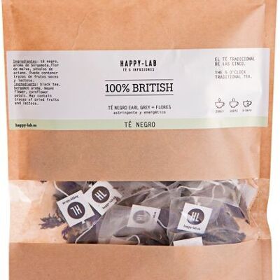 Happy-Lab – 100% BRITISH– Ecopack 25 pirámides biodegradables