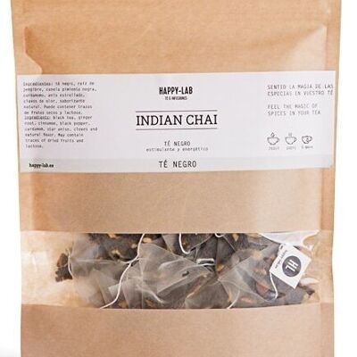 Happy-Lab – INDIAN CHAI – Ecopack 25 piramidi biodegradabili