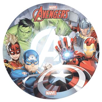 DISQUES AZYME POUR GÂTEAUX AVENGERS Ø 20CM 1