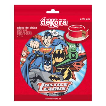 DISQUES AZYME JUSTICE LEAGUE Ø 20 CM 2