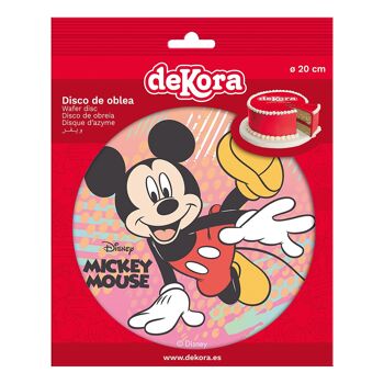 DISQUES AZYME POUR GÂTEAUX MICKEY MOUSE Ø 20CM 2