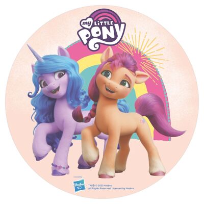 DISCOS OBLEA PARA TARTA MY LITTLE PONY Ø 20CM