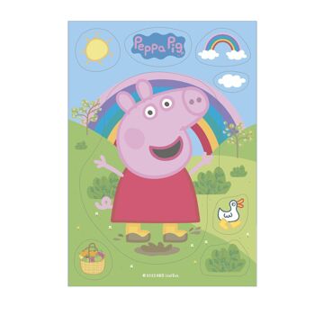 SILHOUETTE DE GÂTEAUX PEPPA PIG 1