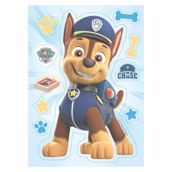 CHASE PAW PATROL GÂTEAU SILHOUETTE DE GAUFRE 1