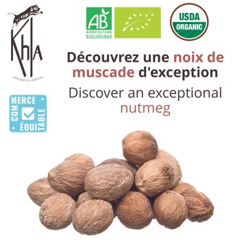 Noix de muscade - Biologique - entière - 40g - Pot 3