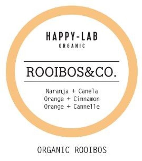 Happy-Lab – ROOIBOS & CO – Caja 60 sobres - Pirámides biodegradables