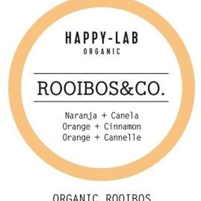 Happy-Lab – ROOIBOS & CO – Schachtel mit 60 Beuteln – biologisch abbaubare Pyramiden