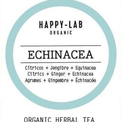 Happy-Lab – ECHINACEA – Caja 60 sobres - Pirámides biodegradables