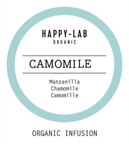 Happy-Lab – CAMOMILE – Caja 60 sobres - Pirámides biodegradables