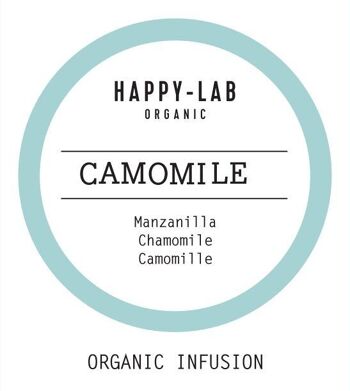 Happy-Lab – CAMOMILLE – Boîte de 60 sachets – Pyramides biodégradables