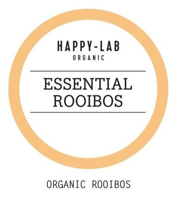 Happy-Lab – ROOIBOS ESSENTIELS – Boîte de 60 sachets – Pyramides biodégradables