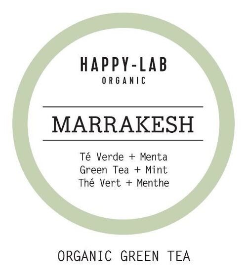 Happy-Lab – MARRAKESH – Caja 60 sobres - Pirámides biodegradables