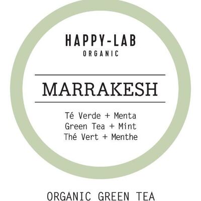 Happy-Lab – MARRAKESCH – Schachtel mit 60 Beuteln – biologisch abbaubare Pyramiden