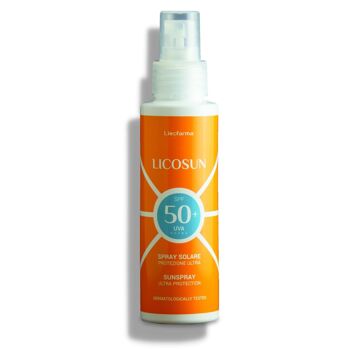 Licosun Lait Solaire Spray SPF 50+ Très Haute Protection UVA et UVB 9