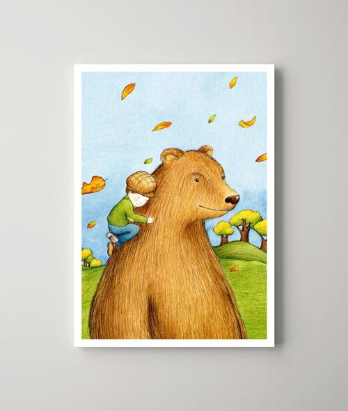 Postkarte – Der Bärenjunge