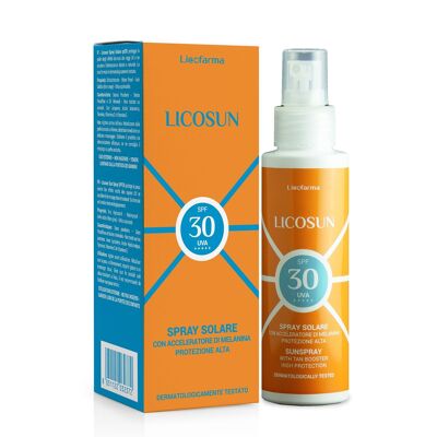 Licosun Lait Solaire Spray SPF 30 Haute Protection UVA et UVB