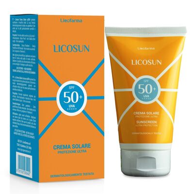 Licosun Crema Solare SPF 50+ Protezione Molta Alta UVA e UVB