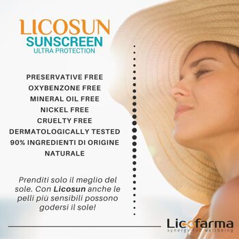 Licosun Crème Solaire SPF 50+ Très Haute Protection UVA et UVB 7