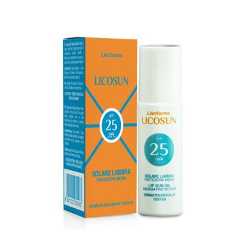 Licosun Lip Oil Roll On SPF 25 Protection UVA et UVB moyenne 1