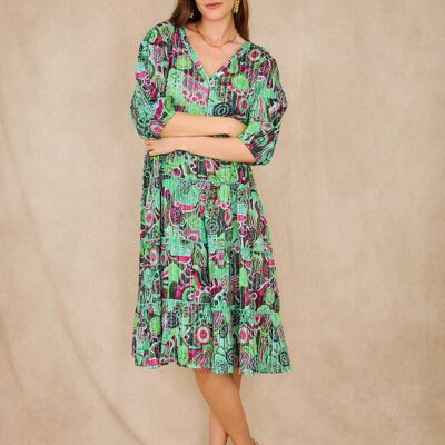 Mid-length cotton dress