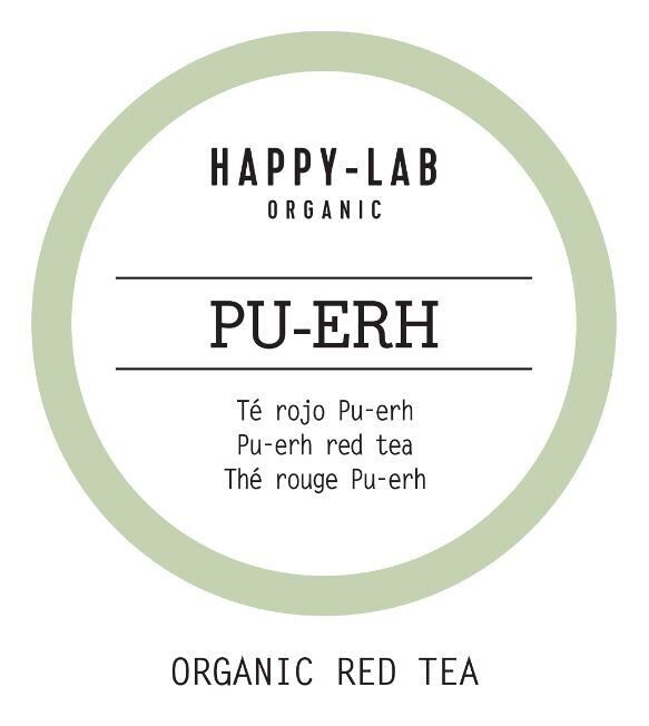 Happy-Lab PU-ERH té rojo caja de 60 pirámides biodegradables en sobres individuales